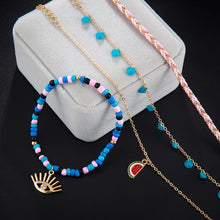 Charger l'image dans la galerie, BRACELETS DE CHEVILLE EN PERLES COLORÉES BOHO