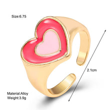 Charger l'image dans la galerie, BAGUE EN EMAIL DOUBLE COUCHE VINTAGE