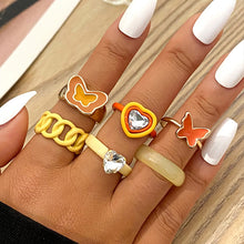 Charger l'image dans la galerie, BAGUE EN EMAIL DOUBLE COUCHE VINTAGE