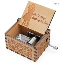 Charger l'image dans la galerie, BOÎTE À MUSIQUE À MANIVELLE EN BOIS.