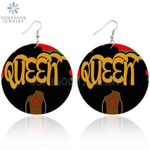 Charger l'image dans la galerie, BOUCLES D'OREILLES EN BOIS REINE NATURELLE