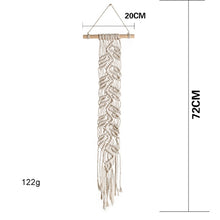 Charger l'image dans la galerie, TAPISSERIE MURALE SUSPENDUE EN MACRAMÉ. STYLE BOHO. FAIT A LA MAIN