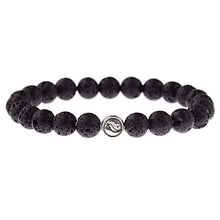 Charger l'image dans la galerie, BRACELET RÉTRO EN PIERRE NOIRE ET BLANCHE