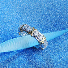 Charger l'image dans la galerie, BAGUE ARTISANALE EN DIAMANT CROISÉ