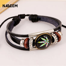 Charger l'image dans la galerie, BRACELET EN CUIR TRESSÉ