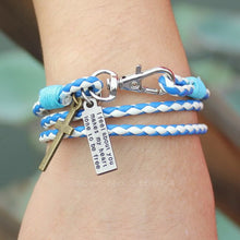 Charger l'image dans la galerie, BRACELET TRESSÉ EN CUIR MARRON