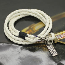 Charger l'image dans la galerie, BRACELET TRESSÉ EN CUIR MARRON