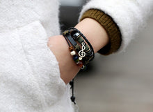 Charger l'image dans la galerie, BRACELET EN CUIR TRESSÉ