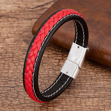 Load image into Gallery viewer, MEN'S BRAIDED LEATHER BRACELET