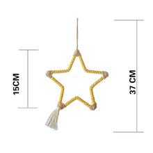 Charger l'image dans la galerie, TAPISSERIE MURALE SUSPENDUE EN MACRAMÉ. STYLE BOHO. FAIT A LA MAIN