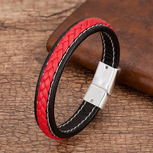 Load image into Gallery viewer, MEN'S BRAIDED LEATHER BRACELET