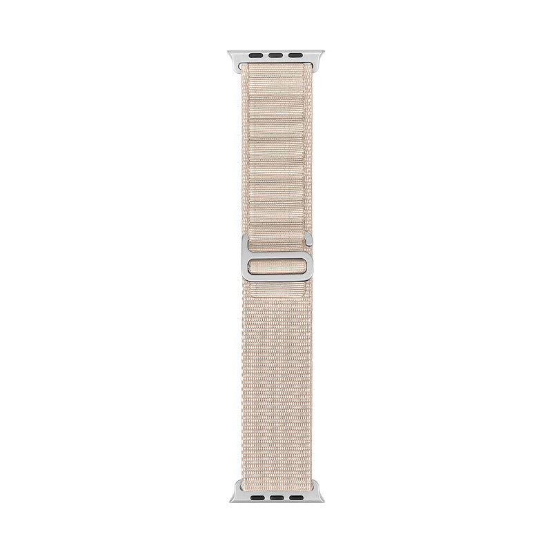 Bracelet de sport en nylon compatible Apple Watch, plusieurs coloris