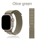 Bracelet de sport en nylon compatible Apple Watch, plusieurs coloris