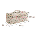 Pochette de voyage en polyester à double fermeture zippée