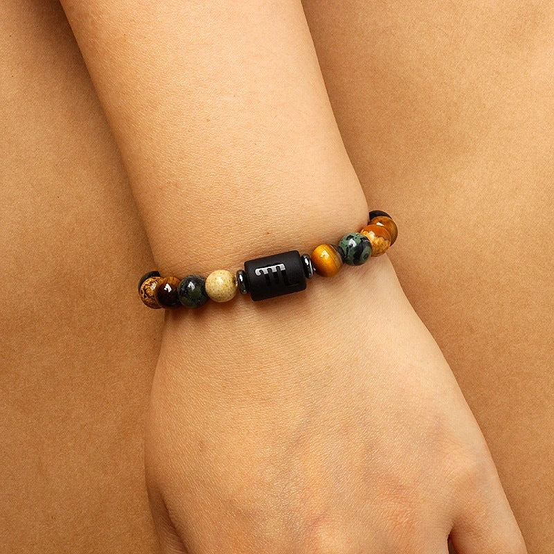 Bracelet de perles à motif du zodiaque