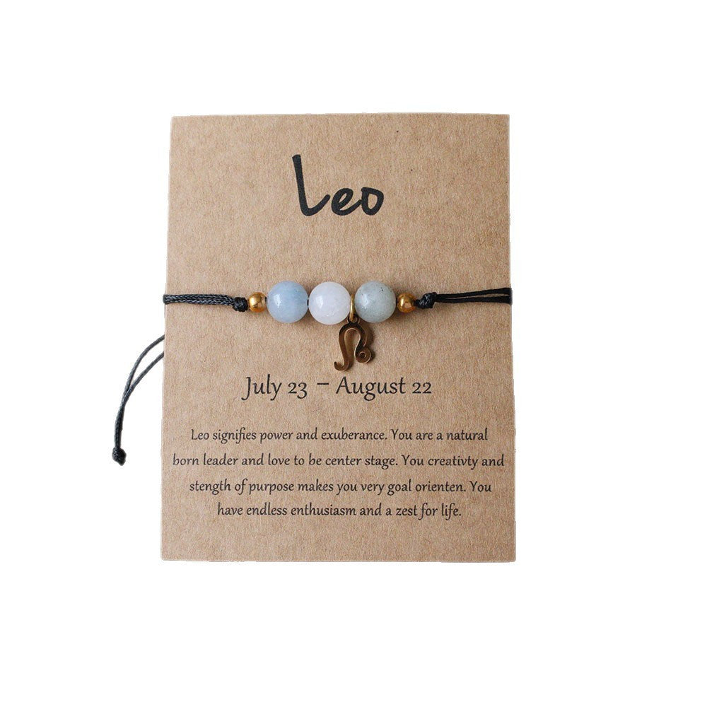 Bracelet de perles à motif du zodiaque