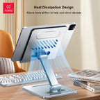 Suitable for tablet stand, iPad desktop stand, mobile phone universal metal heat dissipation, foldable lazy person stand - BOSSOUASHOP