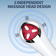 Appareil de massage visage et cou à lumière colorée