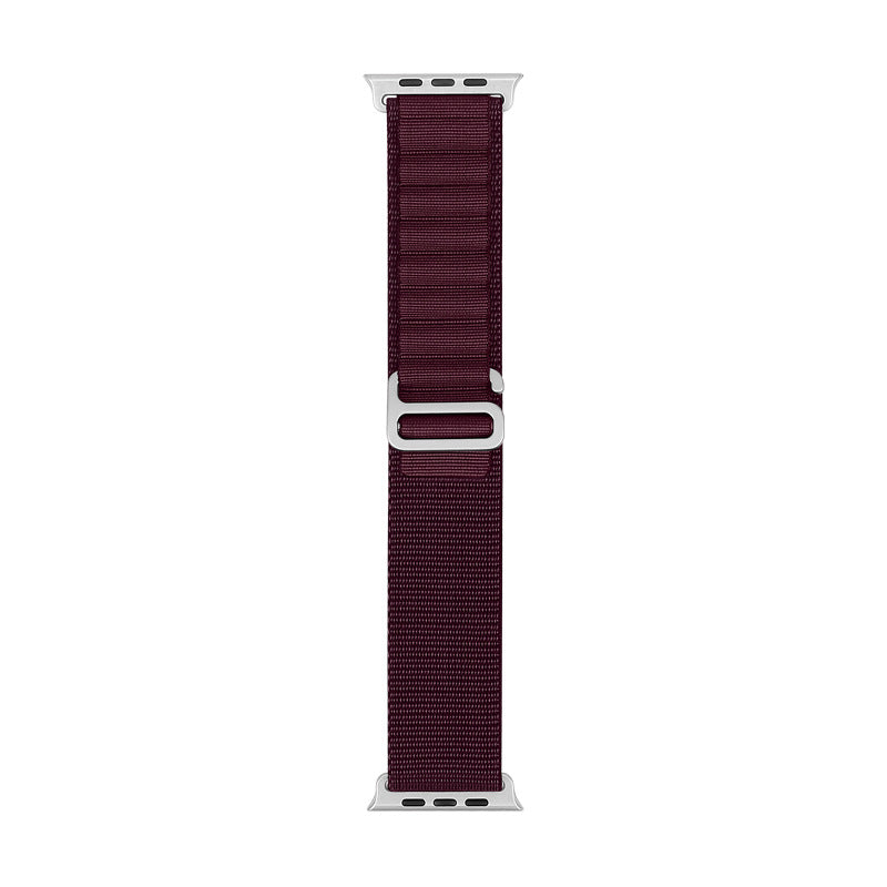 Bracelet de sport en nylon compatible Apple Watch, plusieurs coloris