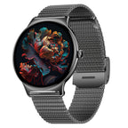 Montre connectée V89 à cadran rond, plusieurs coloris au choix