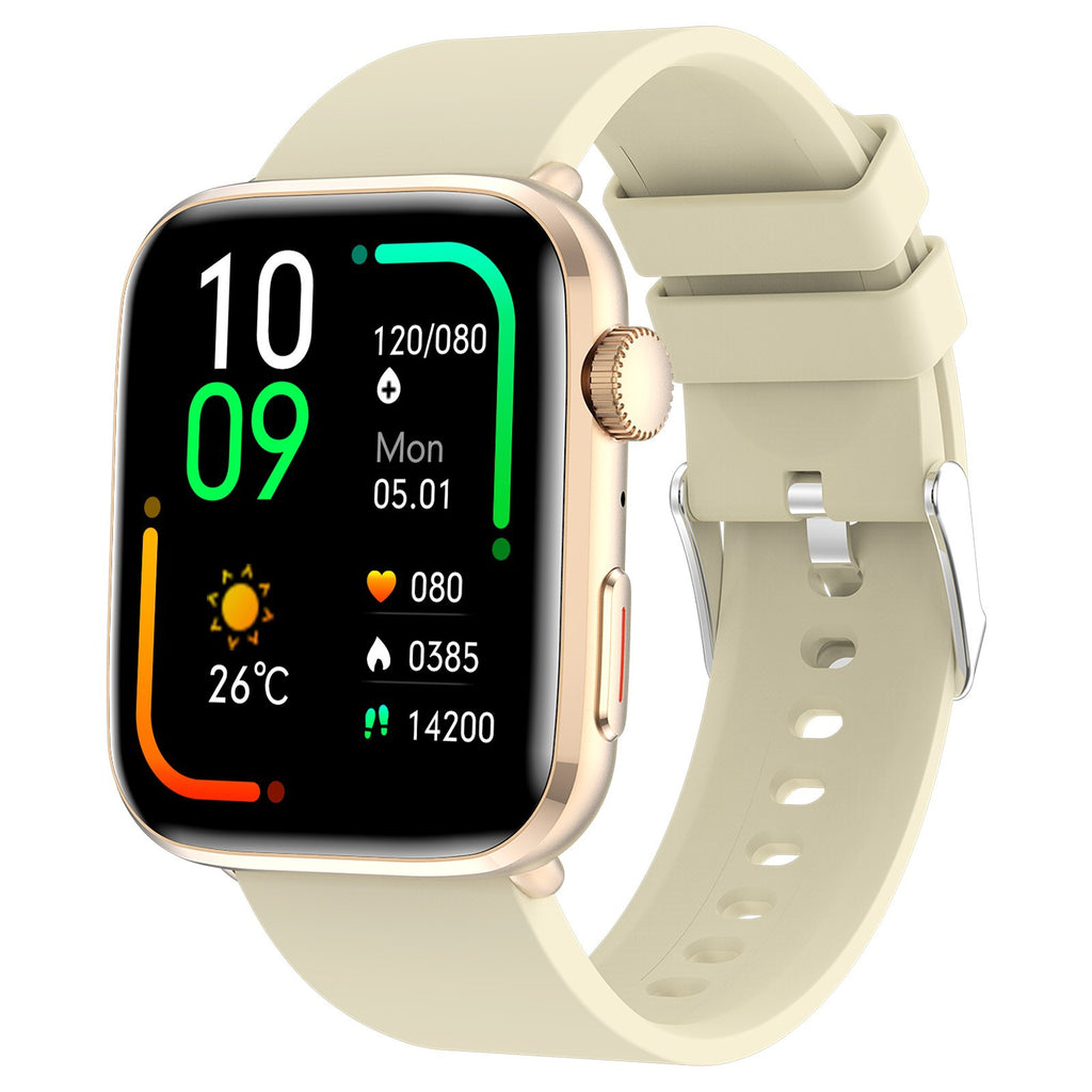 Montre connectée T92 avec écran TFT et bracelet en silicone