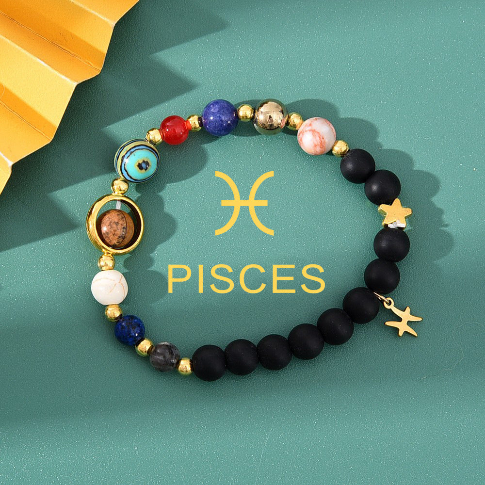 Bracelet de perles à motif du zodiaque