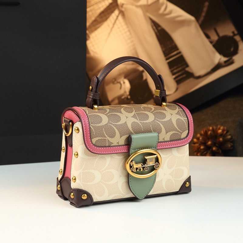 Mini sac à main rectangulaire en simili cuir - BOSSOUASHOP