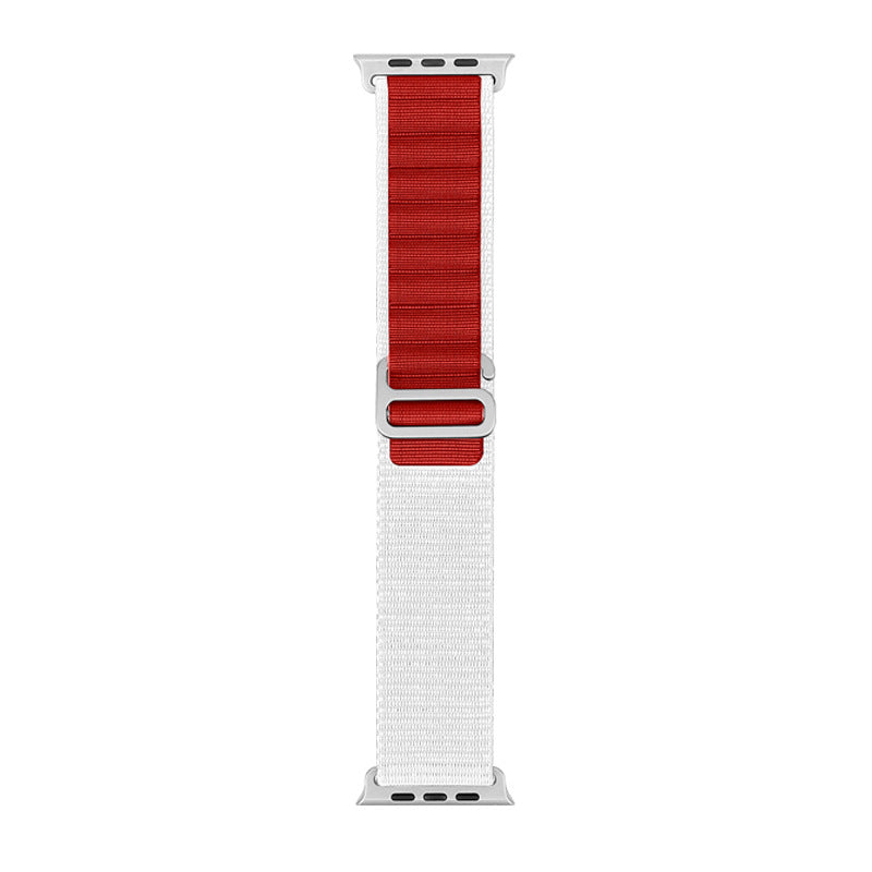 Bracelet de sport en nylon compatible Apple Watch, plusieurs coloris