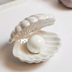 Creative Shell Night Light Bedroom Headlight Nordic Internet Celebrity Girl Heart Dream Pearl Ceramic Light Desktop Decoration - BOSSOUASHOP