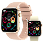 Montre connectée T92 avec écran TFT et bracelet en silicone