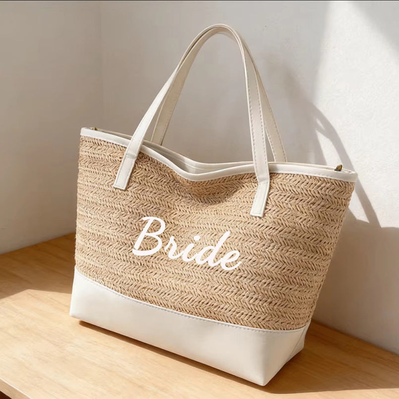 Sac tissé kaki clair