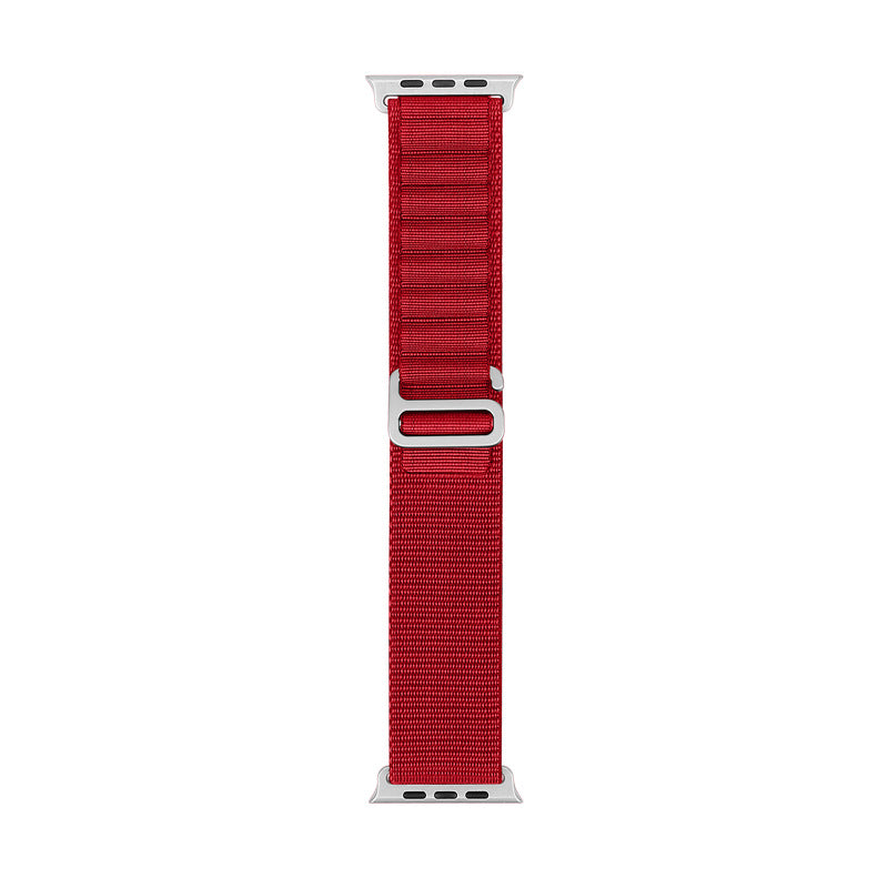 Bracelet de sport en nylon compatible Apple Watch, plusieurs coloris