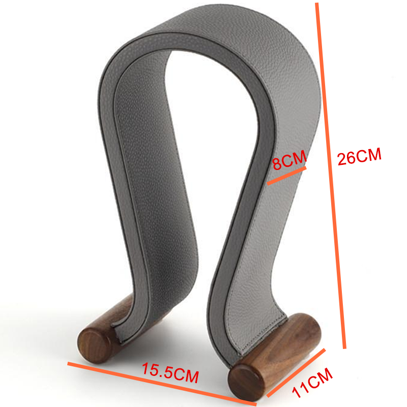Support de casque audio de bureau, noir, gris ou blanc cassé