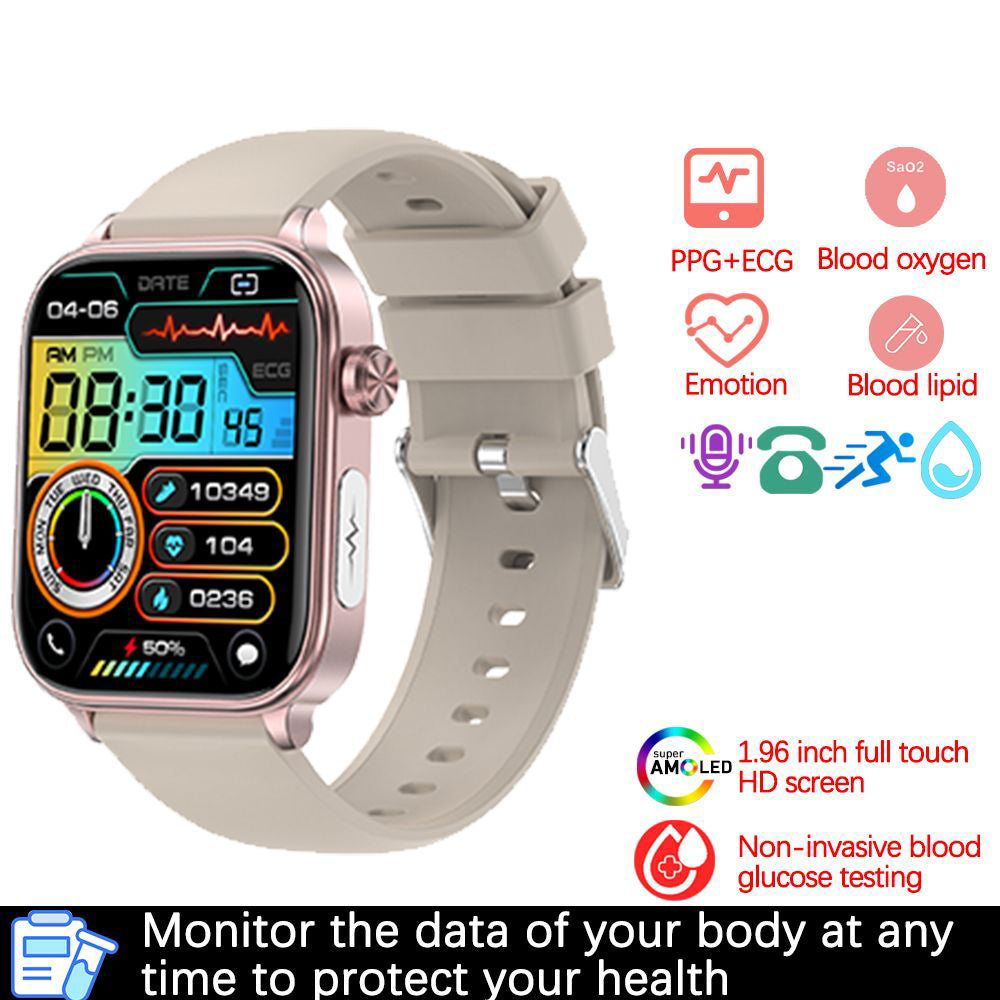 Montre connectée avec appels Bluetooth et écran tactile de 1,96 pouce