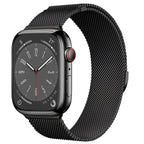 Bracelet milanais en acier à fermeture magnétique, compatible Apple Watch