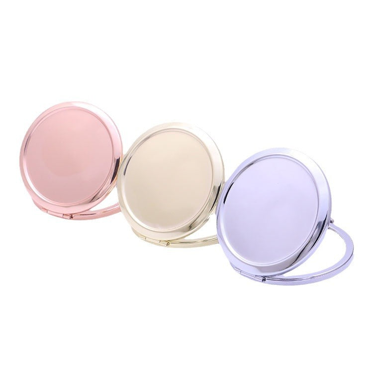 Miroir de poche rond pliable double face