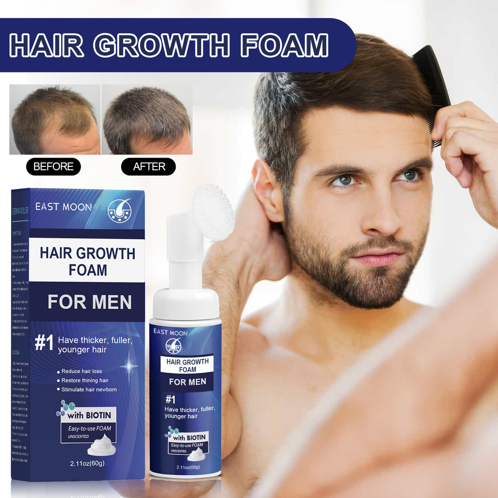Mousse capillaire pour homme à la biotine et à l’huile de ricin