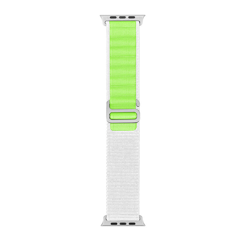 Bracelet de sport en nylon compatible Apple Watch, plusieurs coloris