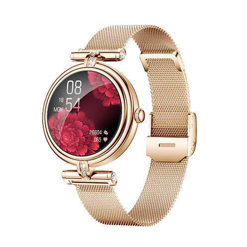 Montre connectée AK62 à écran IPS, finition dorée ou argentée