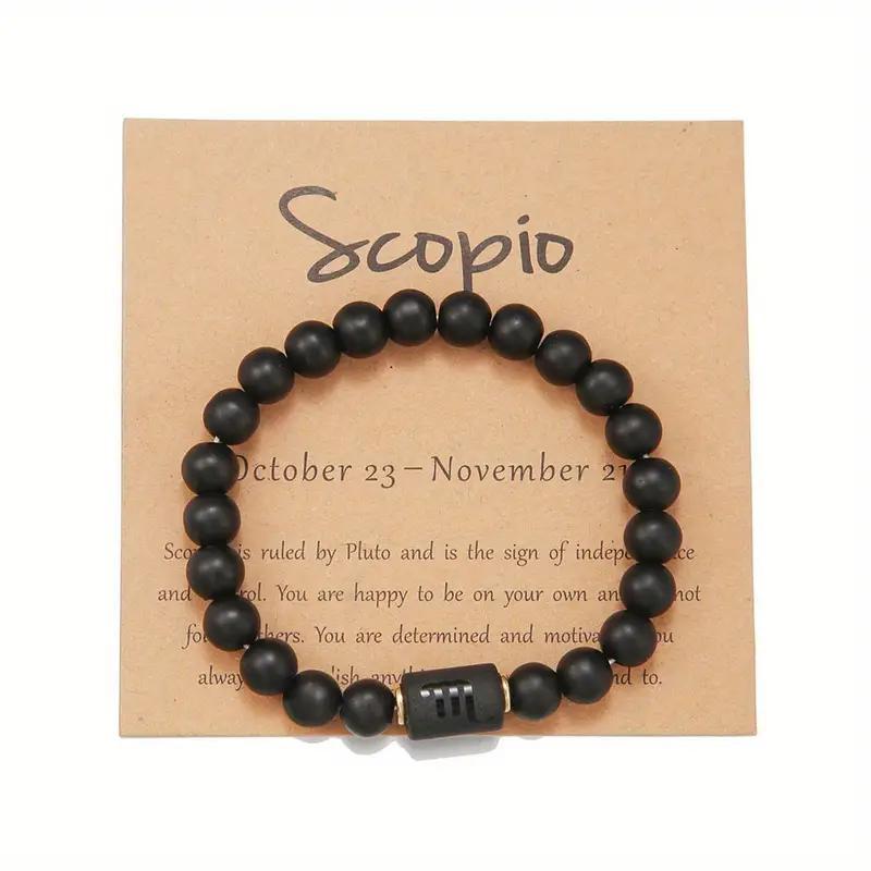 Bracelet de perles à motif du zodiaque