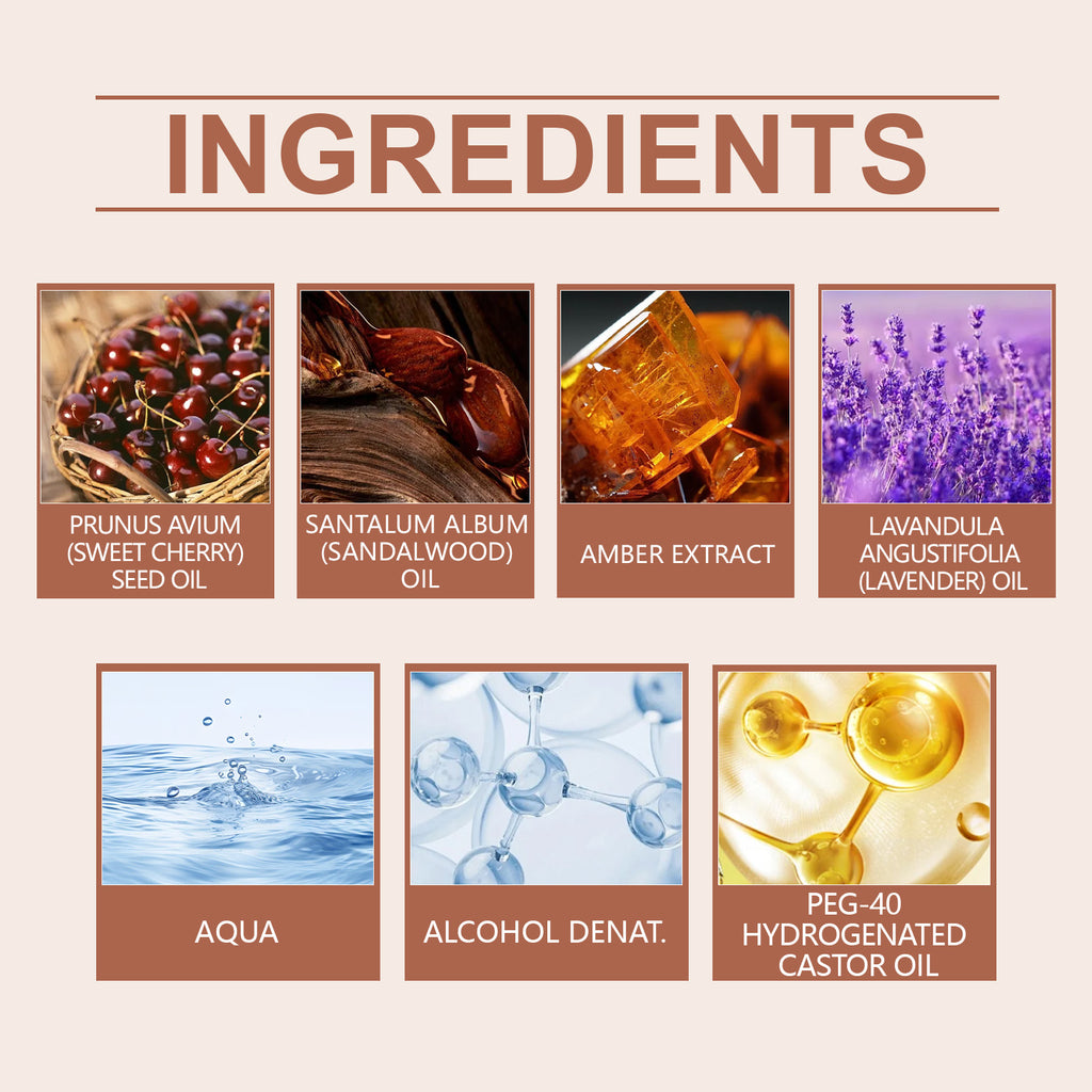 Parfum Roxelis Cherry Sandalwood, cerise et bois de santal