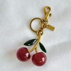 Porte-clés et bijou de sac à motif cerise