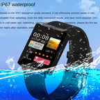 Montre connectée noire avec appels Bluetooth et bracelet en silicone