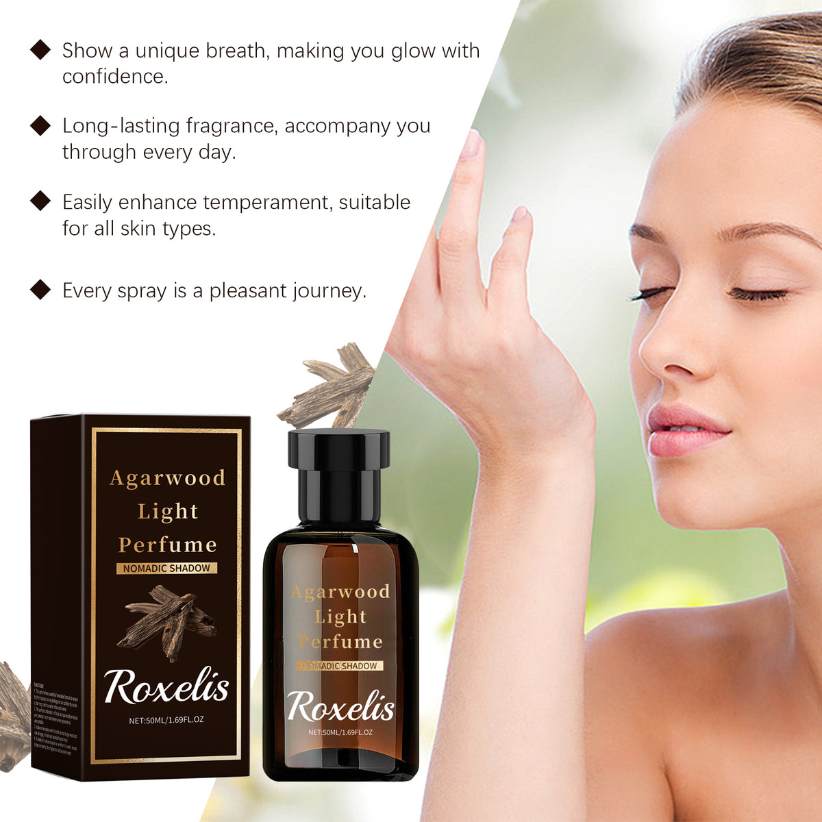 Eau de toilette Roxelis au bois d’agar