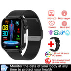 Montre connectée avec appels Bluetooth et écran tactile de 1,96 pouce