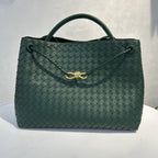Sac cabas en cuir tressé avec bandoulière