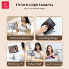 Suitable for tablet stand, iPad desktop stand, mobile phone universal metal heat dissipation, foldable lazy person stand - BOSSOUASHOP