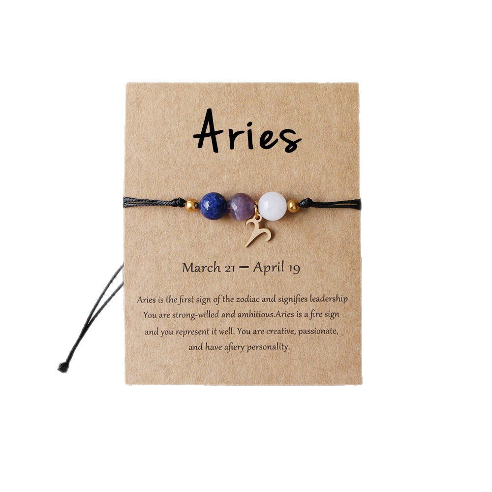 Bracelet de perles à motif du zodiaque