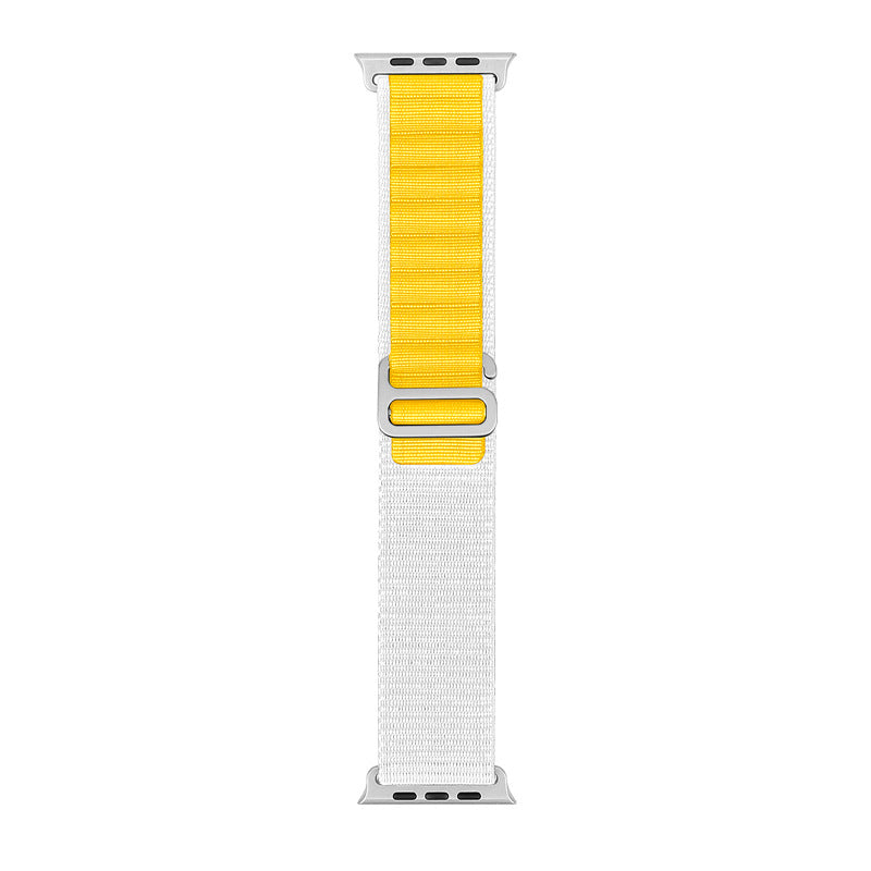 Bracelet de sport en nylon compatible Apple Watch, plusieurs coloris