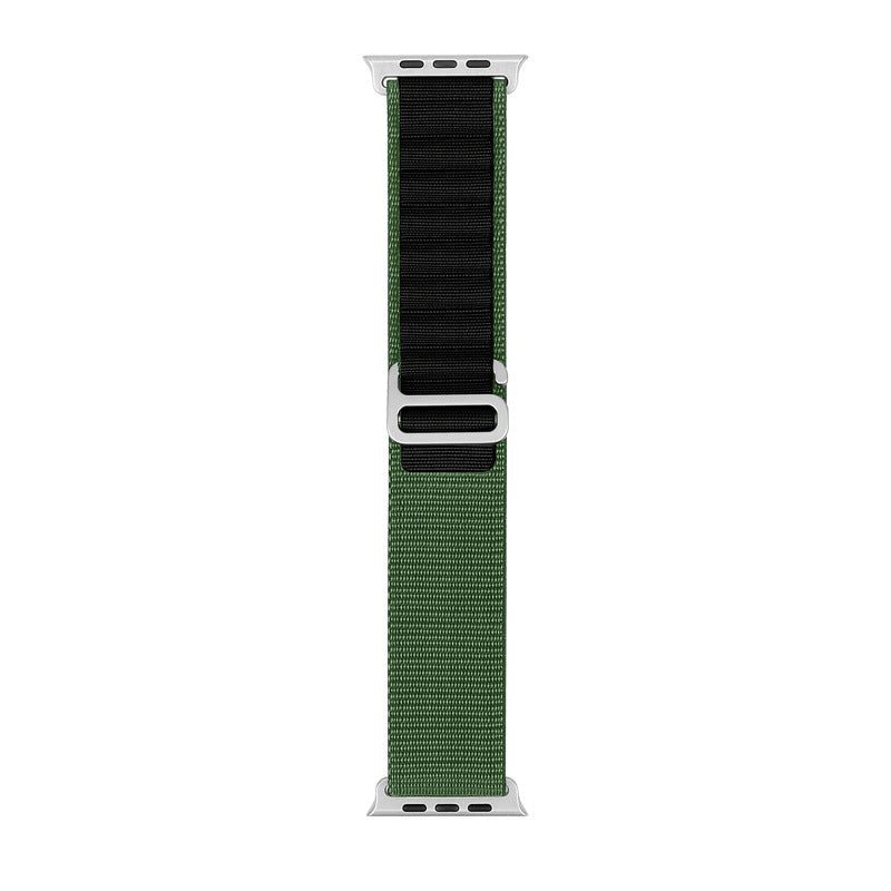 Bracelet de sport en nylon compatible Apple Watch, plusieurs coloris
